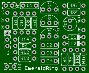 Emerald Ring – Best Octave Up Green Ringer style PCB