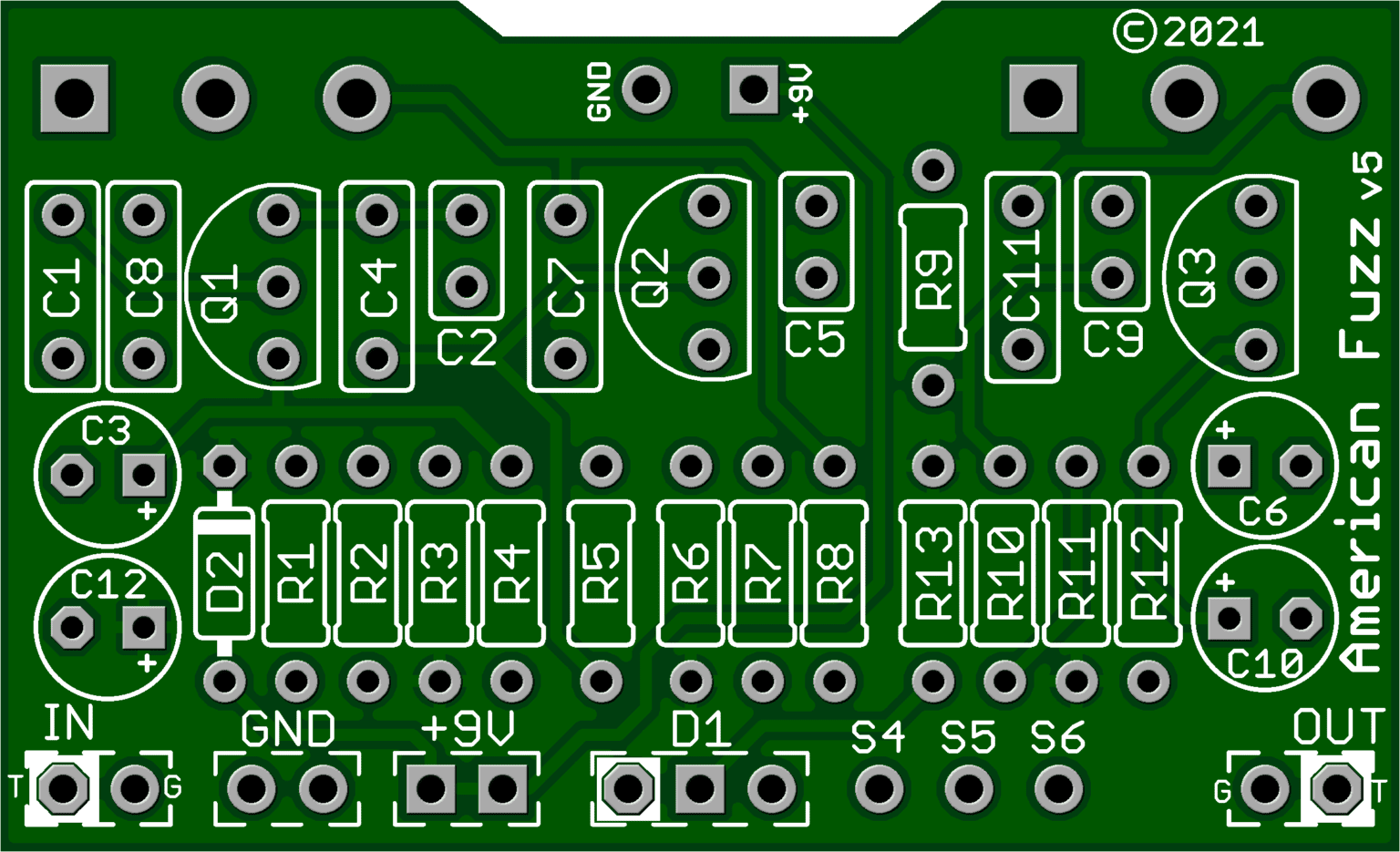One Knob Fuzz v2 – Colorsound Fuzz – GuitarPCB