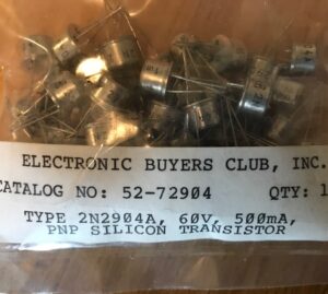 (*rare*) PNP Silicon 2N2904A *TO-39* package (1-piece)