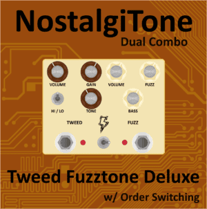 NostalgiTone Tweed Fuzztone Deluxe PCB set: An Iconic Dual Combo