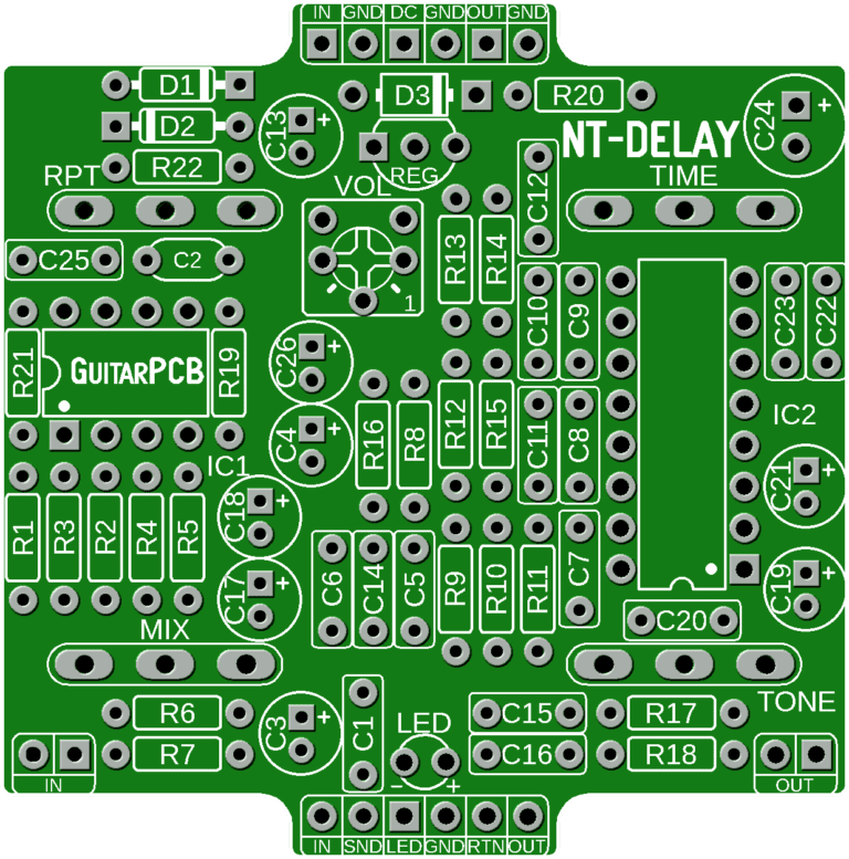 NostalgiTone Delay Single is the Best Delay PCB – GuitarPCB