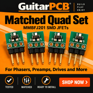 SMD Matched Quad Set (MMBFJ201) – For Phasers – Preamps – Drives