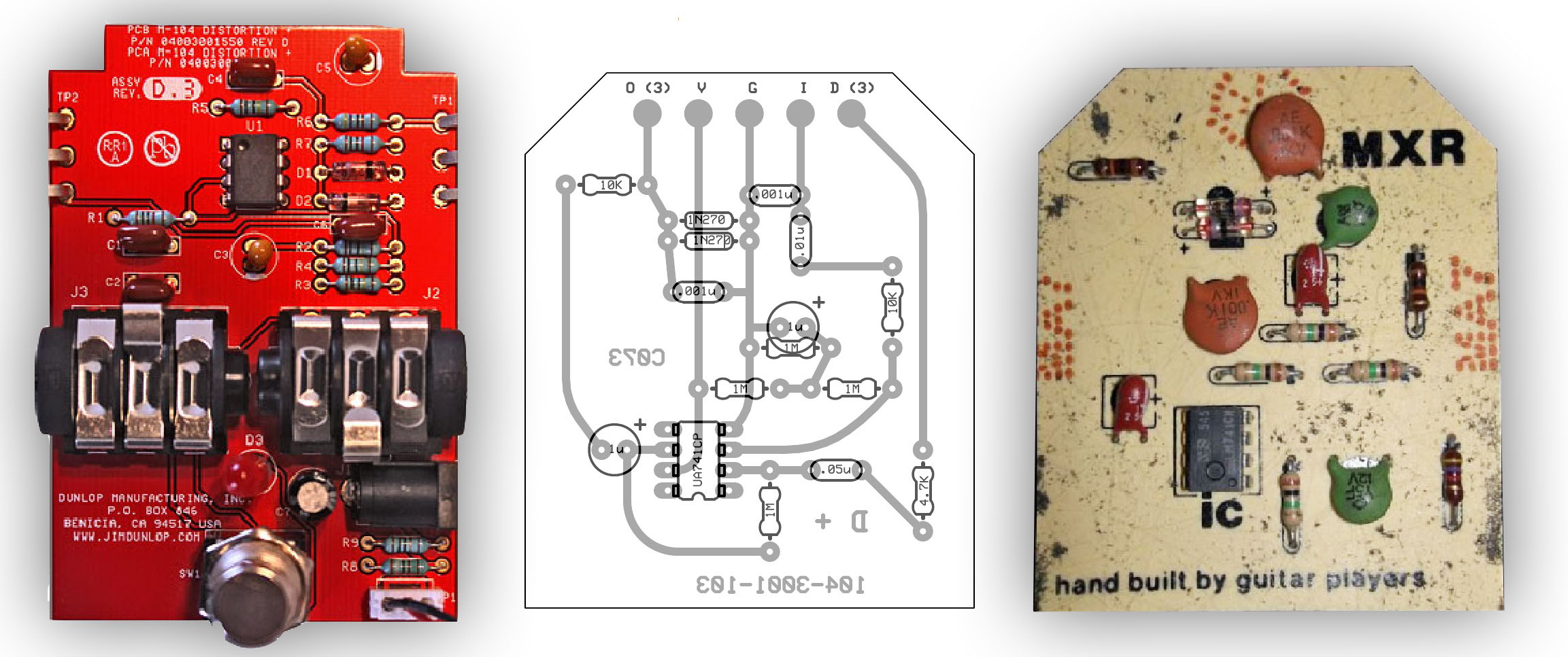 MXR Distortion PCB