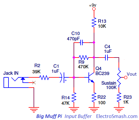 Big Muff Pi V3 Input Booster