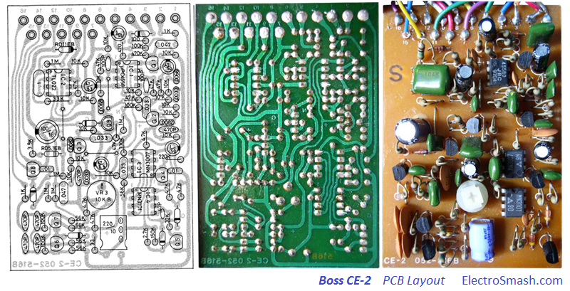 Boss CE-2 Layout