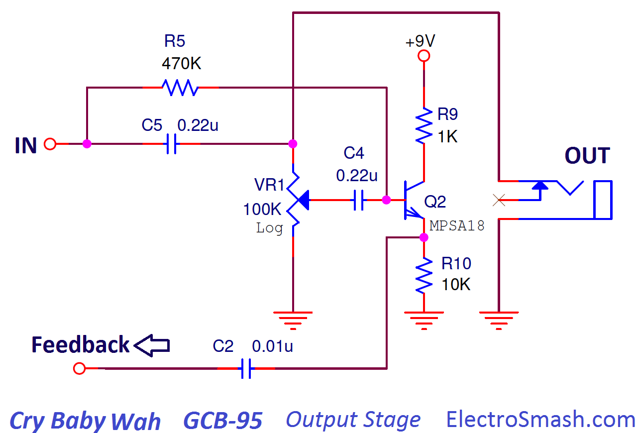 cry-baby-wah-gcb-95-output-stage
