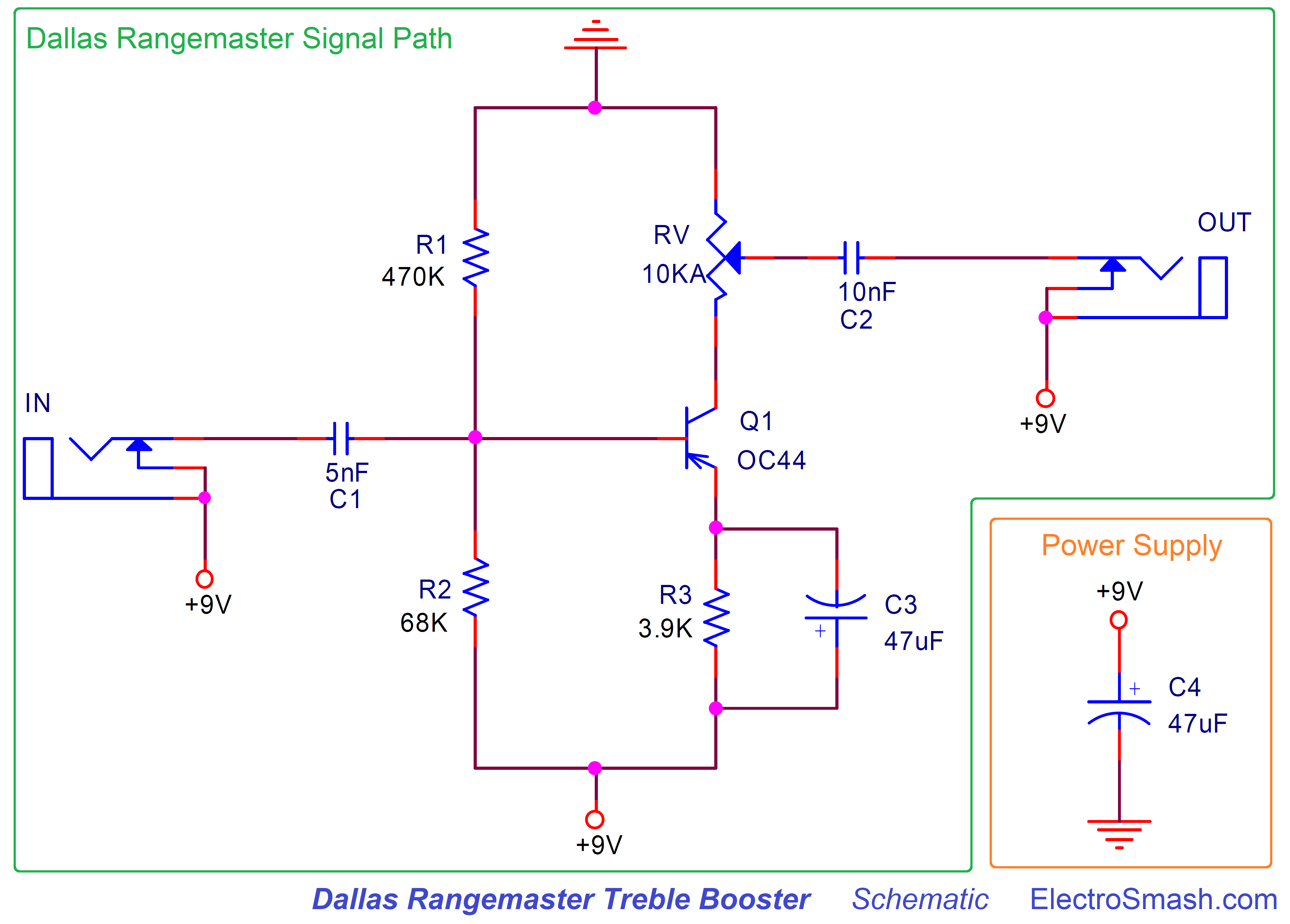 dallas rangemaster schematic parts