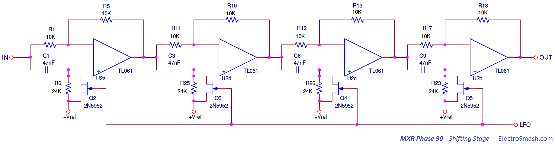 mxr phase 90 shifting stage