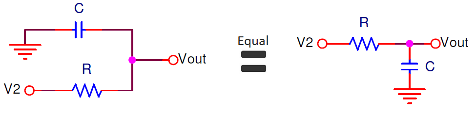 rc shifting unit as high low filter
