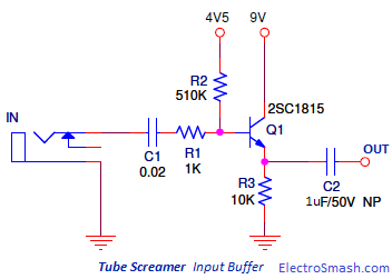 Tube Screamer Input Buffer
